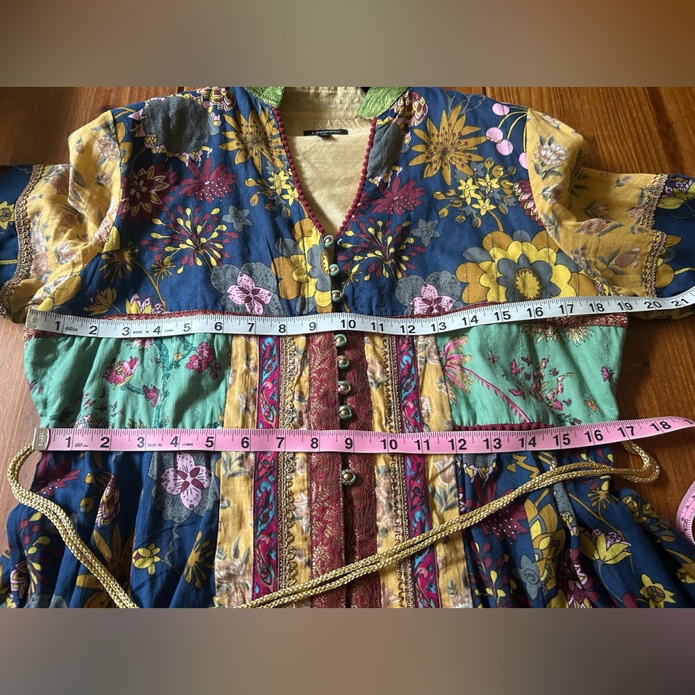 VINTAGE J PETERMAN BATIK DRESS , COTTON BATIK DRESS - Picture 8 of 15